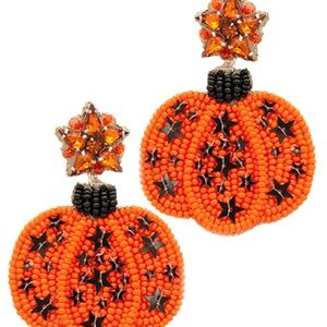 Halloween Star & Pumpkin Earrings